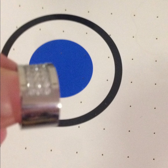 Ring Stainless steel color silver tone with cubic - Picture 7 of 7